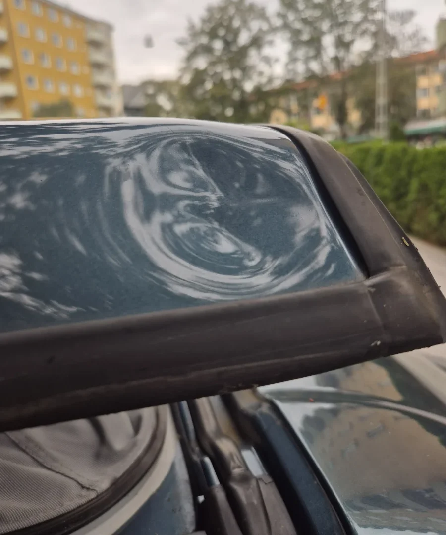 Stormskadad poptop på vår VW California